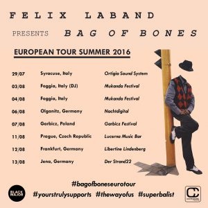 Black Major Felix Laband Bag of Bones Tour